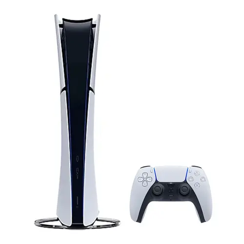 کنسول بازی سونی مدل PlayStation 5 Slim Digital Edition ظرفیت 1 ترابایت ریجن 2016B اروپا به همراه دسته اضافی و پایه شارژر (9)